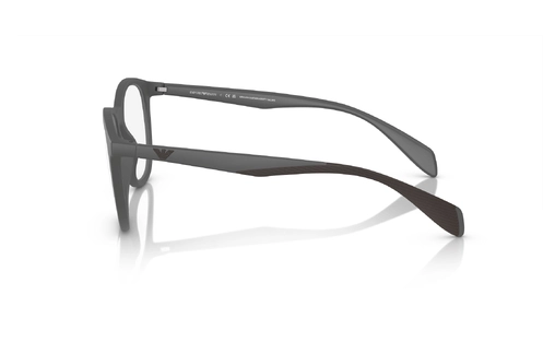 عینک امپریو آرمانی با رویه مگنتی - بدنه طوسی رنگ - عکس بدون مگنت - زاویه کنار