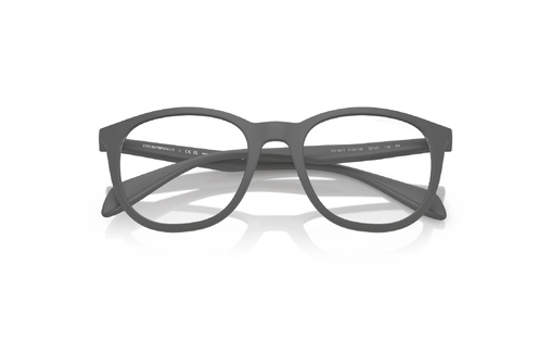 عینک امپریو آرمانی با رویه مگنتی - بدنه طوسی رنگ - عکس بدون مگنت - زاویه بالا