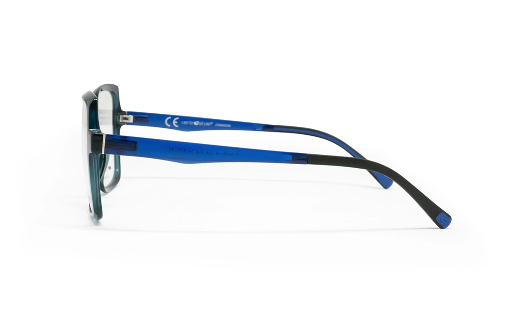 عینک طبی - تمام فریم - کائوچویی - سنترواستایل - آبی - عکس شماره 4