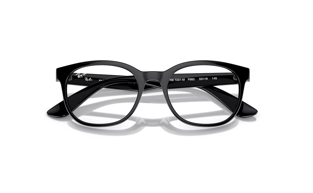 عینک طبی - کائوچویی - ری بن - مشکی - عکس شماره 4