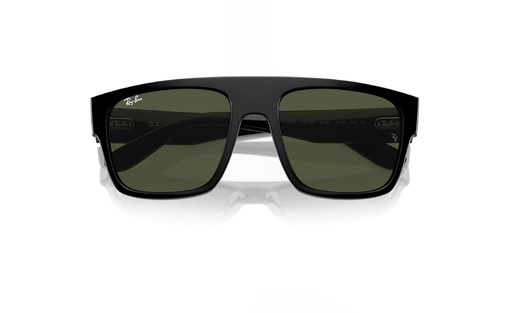 عینک آفتابی ری بن مدل DRIFTER RB0360S - فریم مشکی و عدسی سبز -  عکس از زاویه بسته عینک