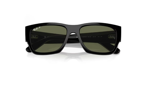 عینک آفتابی - تمام فریم - کائوچویی - ری بن - مشکی - سبز - عکس شماره 5