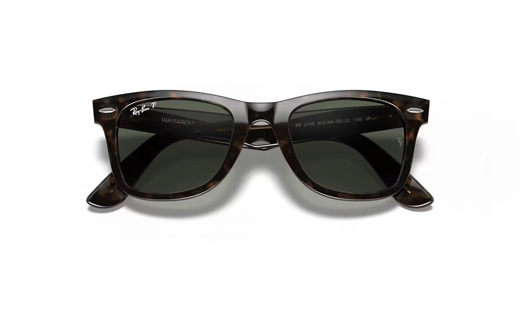 عینک آفتابی - تمام فریم - کائوچویی - ری بن - قهوه ای هاوانا - سبز - عکس شماره 4