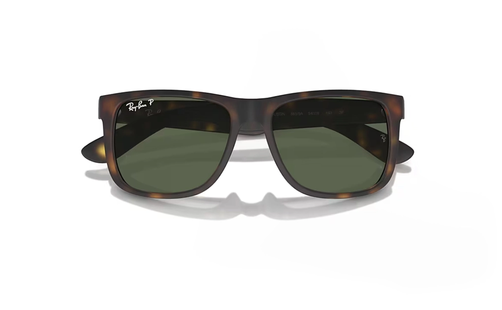 عینک آفتابی - تمام فریم - کائوچویی - ری بن - قهوه ای هاوانا - سبز - عکس شماره 4