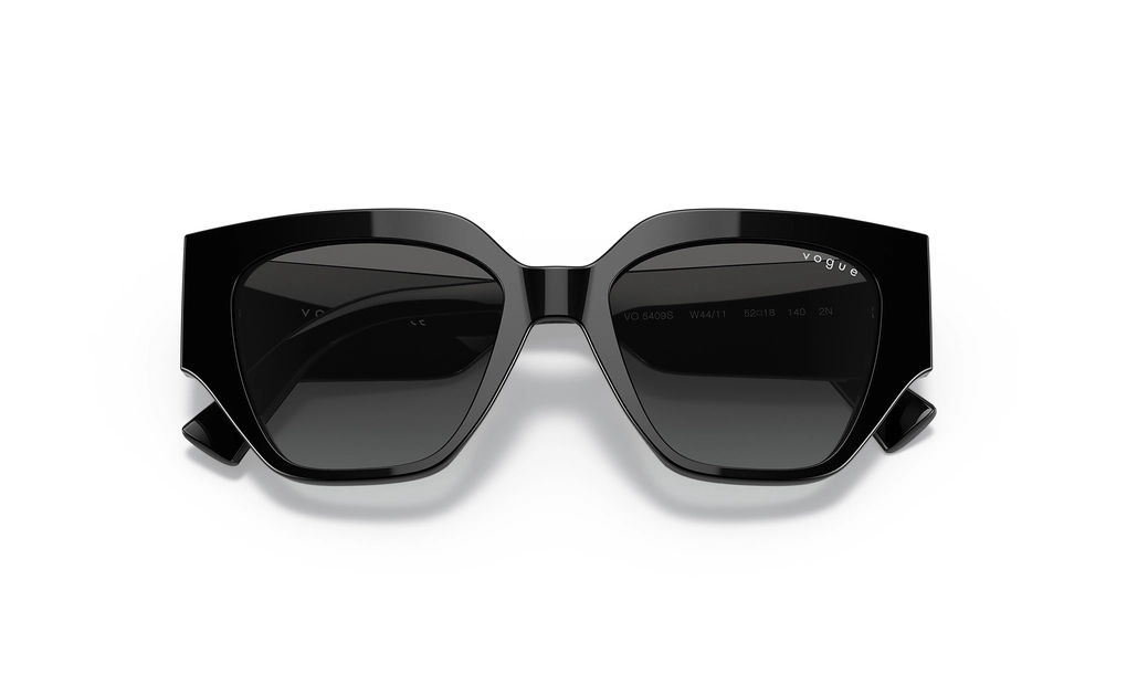 عینک آفتابی - تمام فریم - کائوچویی - وگ - مشکی - دودی طیف دار - عکس شماره 4