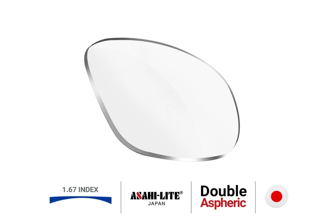 عدسی فوق فشرده آساهی دابل آسفریک 1.67