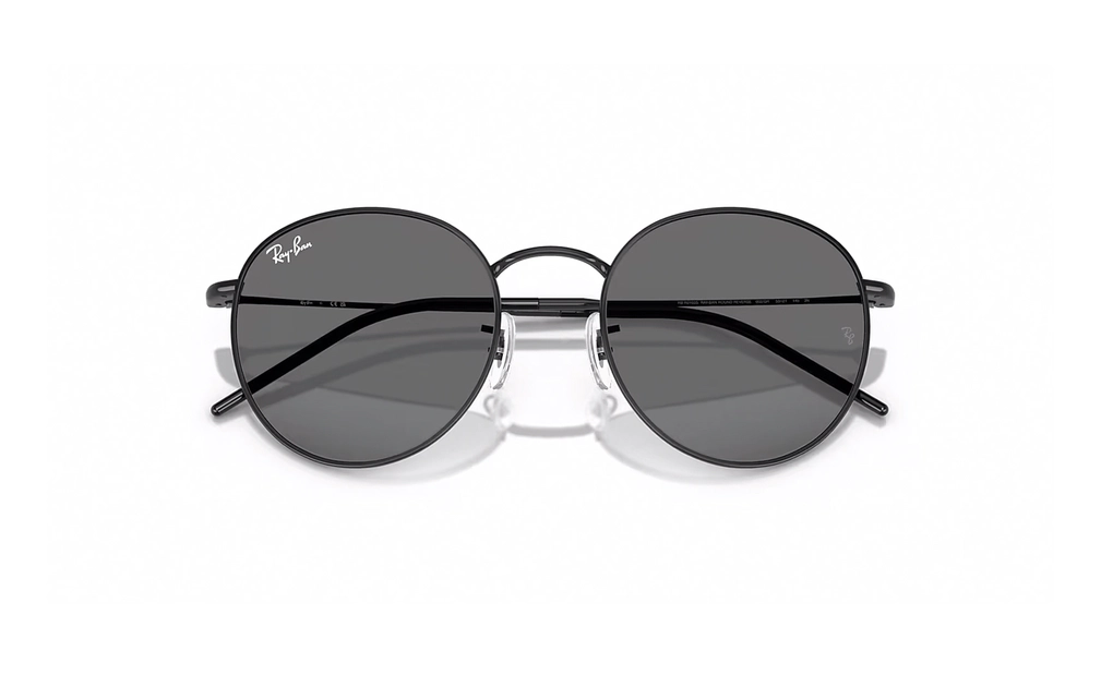 عینک آفتابی - تمام فریم - فلزی - ری بن - مشکی - دودی - عکس شماره 4