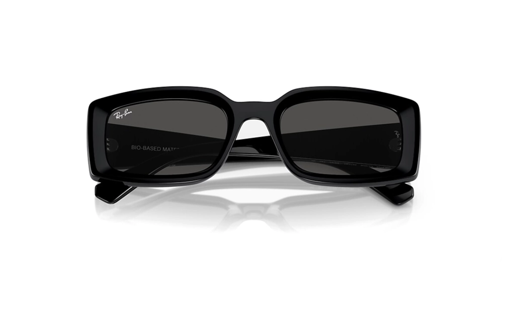 عینک آفتابی - تمام فریم - کائوچویی - ری بن - مشکی - دودی - عکس شماره 4