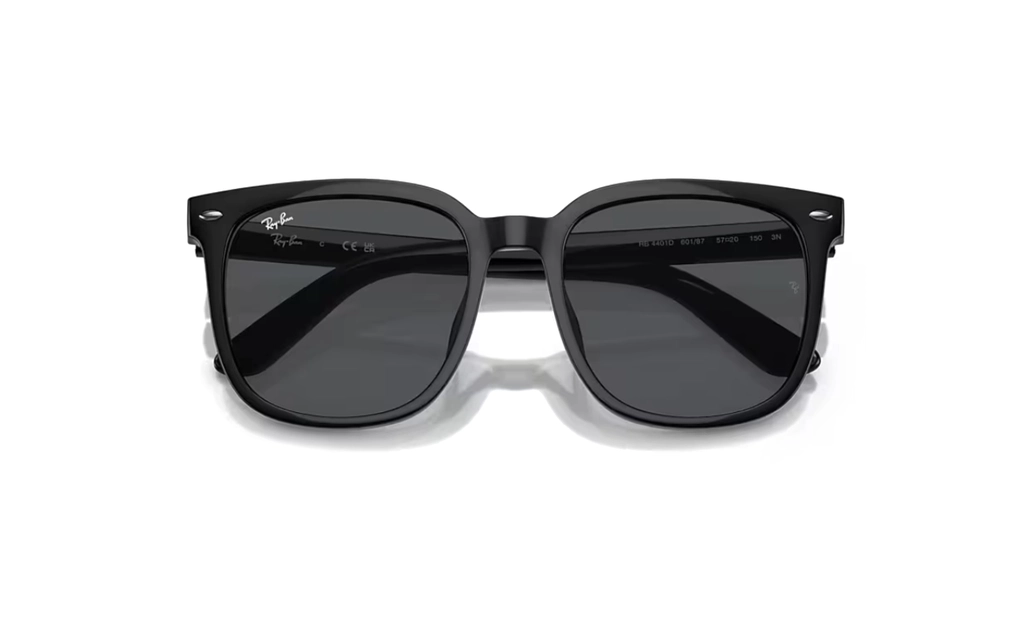 عینک آفتابی - تمام فریم - کائوچویی - ری بن - مشکی - دودی - عکس شماره 4