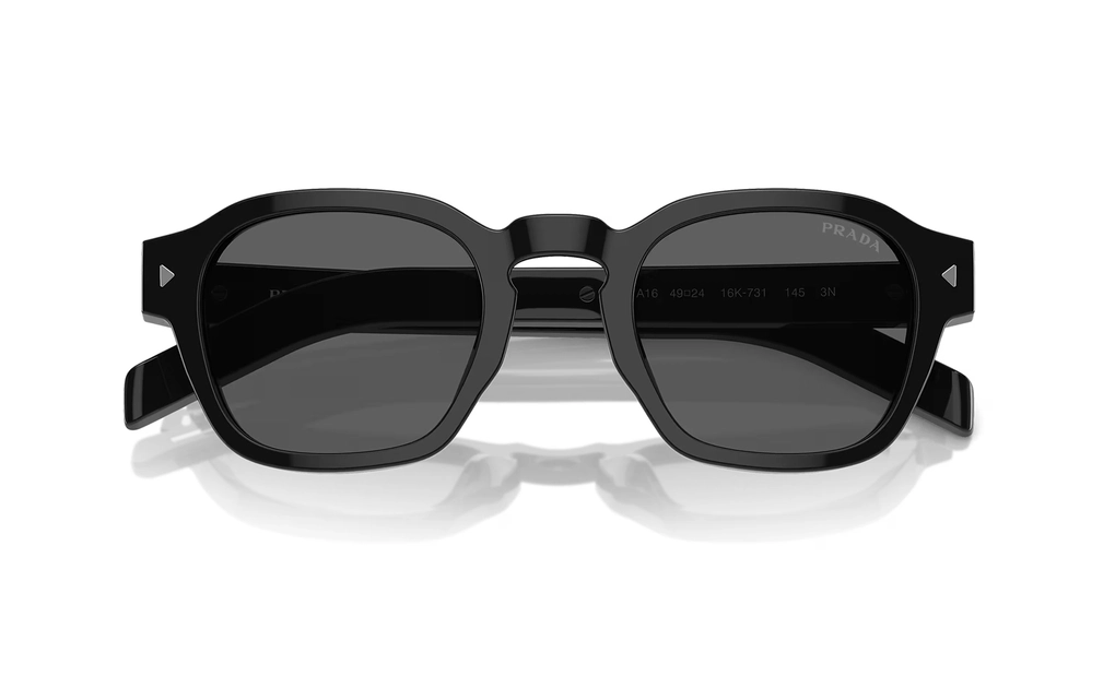 عینک آفتابی - تمام فریم - کائوچویی - پرادا - مشکی - دودی - عکس شماره 4