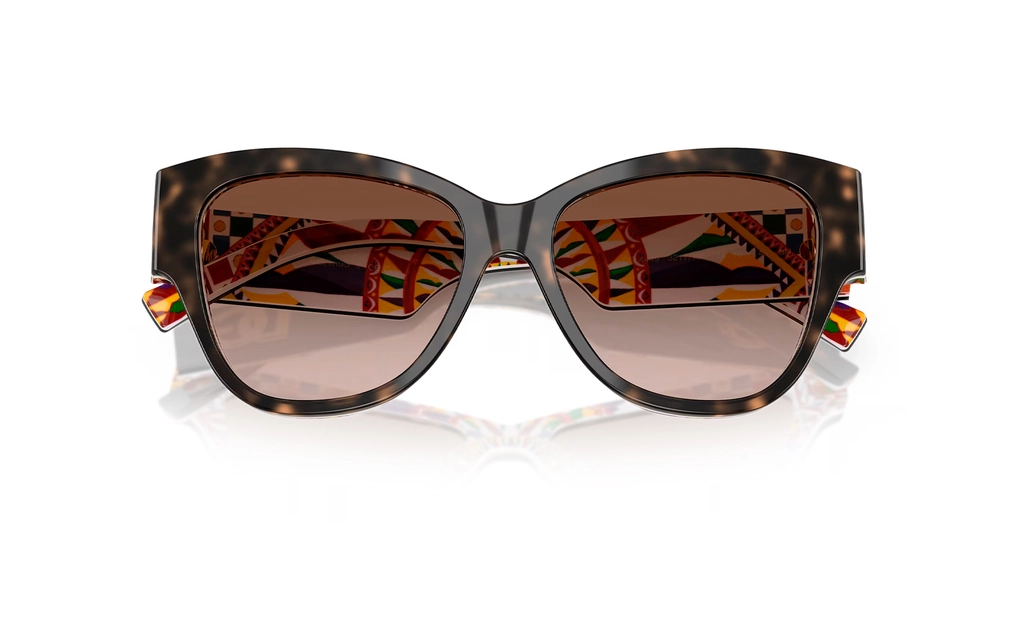 عینک آفتابی - تمام فریم - کائوچویی - دولچه و گابانا - قهوه ای هاوانا - قهوه ای طیف دار - عکس شماره 4