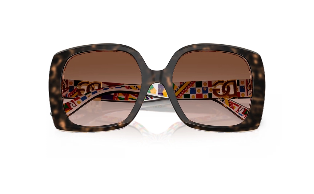 عینک آفتابی - تمام فریم - کائوچویی - دولچه و گابانا - قهوه ای هاوانا - قهوه ای طیف دار - عکس شماره 4