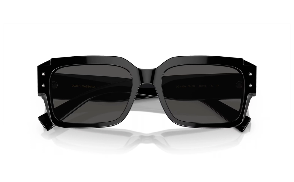 عینک آفتابی دولچه و گابانا با بدنه مشکی و عدسی دودی - زاویه بالا