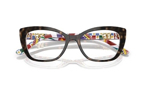 عینک طبی - تمام فریم - کائوچویی - دولچه و گابانا - قهوه ای هاوانا - عکس شماره 4