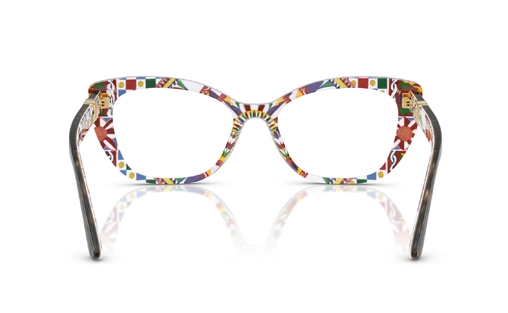 عینک طبی - تمام فریم - کائوچویی - دولچه و گابانا - قهوه ای هاوانا - عکس شماره 5