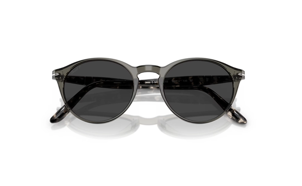 عینک آفتابی - تمام فریم - کائوچویی - پرسول - شیشه ای, مشکی - دودی - عکس شماره 4