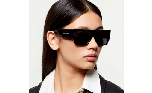 عینک آفتابی - تمام فریم - کائوچویی - دولچه و گابانا - مشکی - دودی - عکس شماره 5