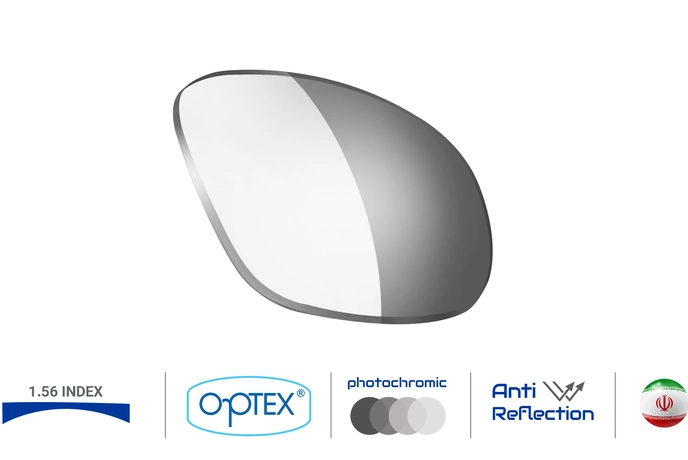 عدسی فتوکرومیک دودی اپتکس - Optex Photo Gray 1.56 - عدسی فتوکرومیک اپتکس 1.56 دودی