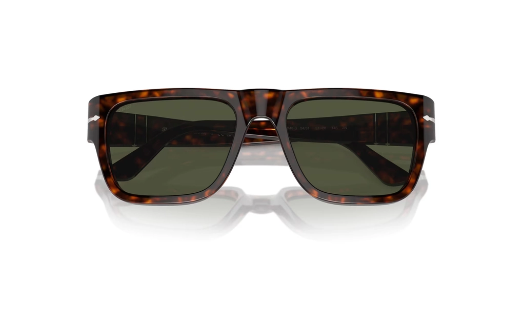 عینک آفتابی - تمام فریم - کائوچویی - پرسول - قهوه ای هاوانا - سبز - عکس شماره 4