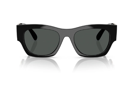 عینک آفتابی کائوچویی مشکی ورساچه - زاویه روبرو