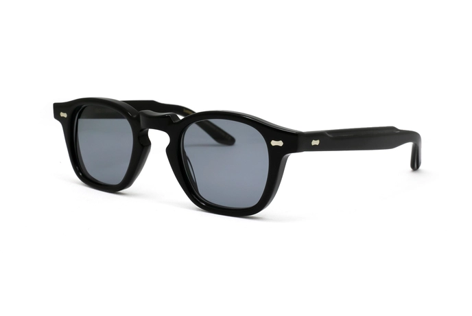 عینک آفتابی ایتالیایی تی بی دی با بدنه مشکی و عدسی آبی - زاویه سه رخ