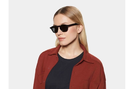 عینک آفتابی ایتالیایی تی بی دی با بدنه مشکی و عدسی آبی - مدل