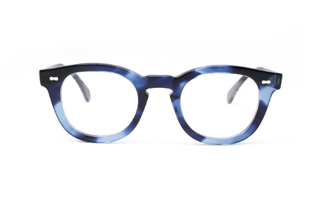 عینک طبی تی بی دی به رنگ آبی ابر و بادی - زاویه روبرو