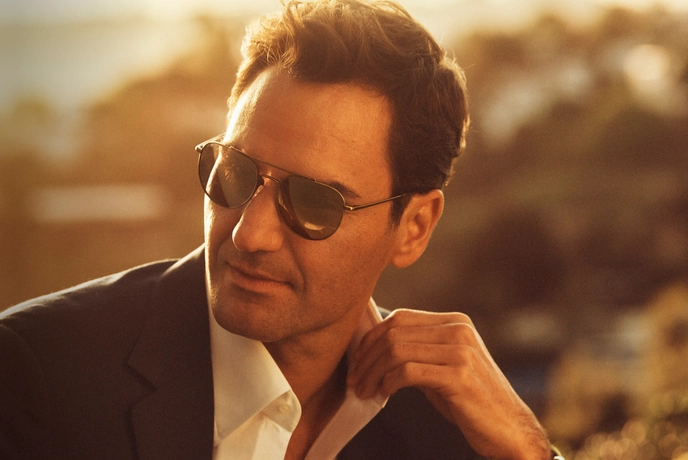 عینک آفتابی خلبانی راجر فدرر | الیورپیپلز - Oliver Peoples R-10 - OV1346S 52452A