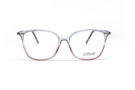 عینک طبی کائوچویی سیلوئت - بنفش صورتی - زاویه روبرو
