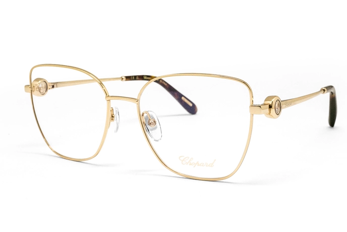 عینک طبی زنانه طلایی رنگ شوپارد - زاویه سه رخ