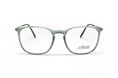 عینک طبی SPX سیلوئت دسته فلزی تیتانیوم رنگ سبز - زاویه روبرو