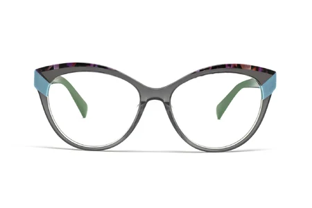 عینک طبی پروانه‌ای لومیر مدلLU177 به رنگ طوسی - زاویه روبرو