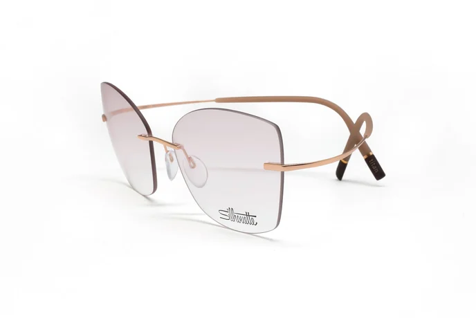 عینک TMA سیلوئت رنگ رز گلد مدل 5541 - زاویه سه رخ