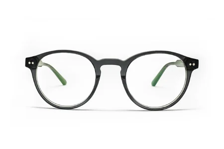 عینک طبی لومیر با بدنه طوسی- زاویه تمام رخ