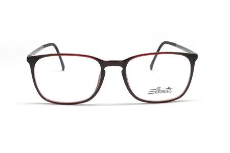 عینک کائوچویی سیلوئت قرمز مشکی SPX - زاویه روبرو