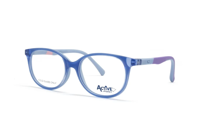 عینک طبی بچه‌گانه سنترواستایل رنگ آبی - زاویه سه‌رخ