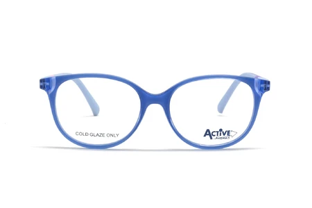 عینک طبی بچه‌گانه سنترواستایل رنگ آبی - زاویه روبرو