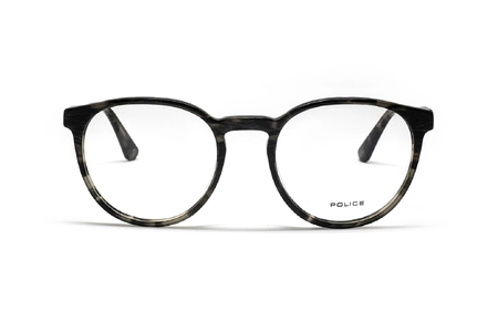 عینک طبی کائوچویی گرد پلیس رنگ طوسی هاوانا - زاویه روبرو