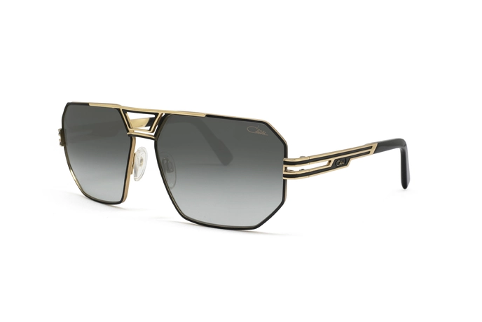 عینک آفتابی کازال بدنه طلایی مشکی - زاویه سه رخ