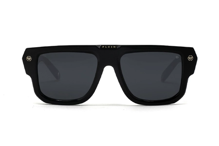 عینک آفتابی فیلیپ پلین Philipp plein SPP179 بدنه مشکی و عدسی دودی - زاویه روبرو