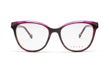 عینک طبی زنانه یاله آ YALEA VYA180V رنگ قرمز و سرخابی شیشه‌ای - زاویه روبرو