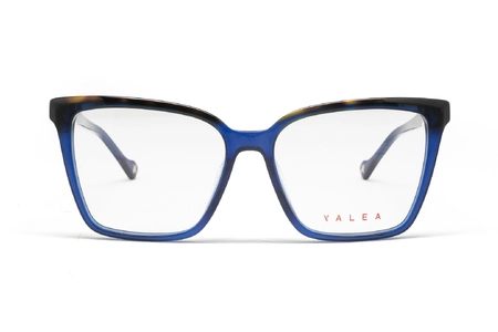 عینک طبی زنانه یاله آ YALEA VYA185 رنگ آبی و قهوه‌ای هاوانا - زاویه روبرو
