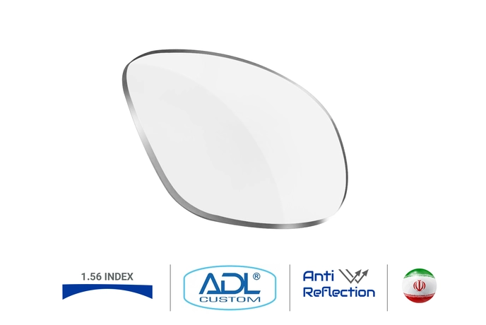 عدسی آنتی رفلکس کاستوم 1.56